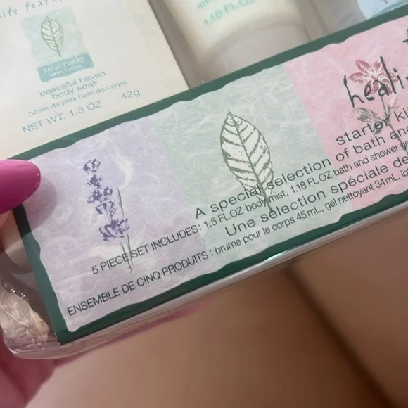 Vintage 90s The Healing Garden White Teatherapy Starter Kit